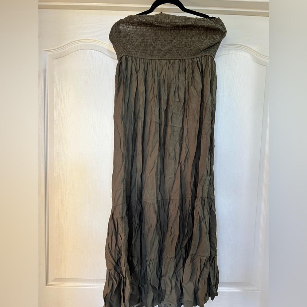 Strapless maxi dress